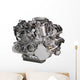 Powerful Car Engine White