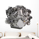 Powerful Car Engine White
