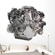 Powerful Car Engine White