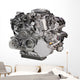 Powerful Car Engine White