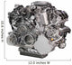 Powerful Car Engine White