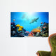 Underwater Scene Coral Reef Fish Groups Sharks Wall Mural