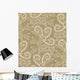 Paisley Pattern Shades Gray Wall Decal
