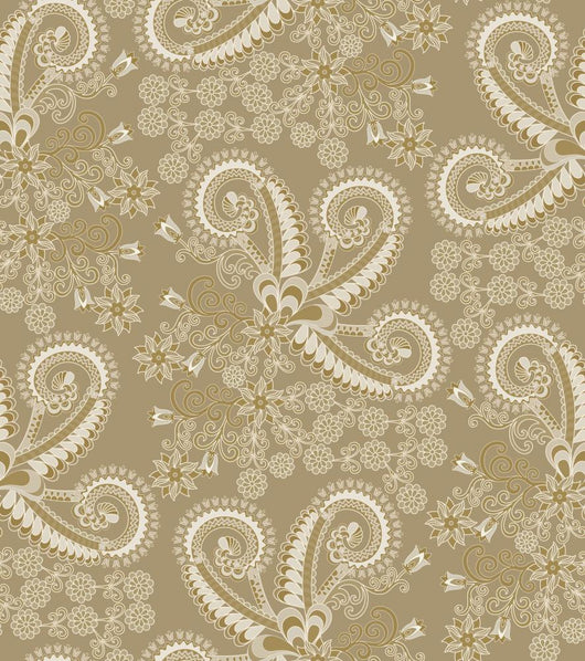 Paisley Pattern Shades Gray Wall Decal