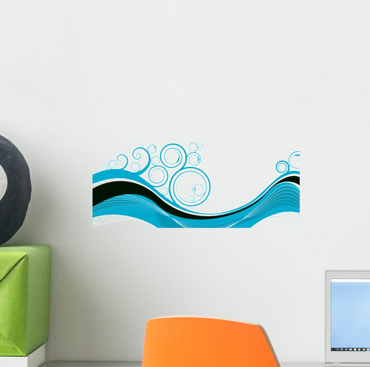 Swirl Wave Wall Decal