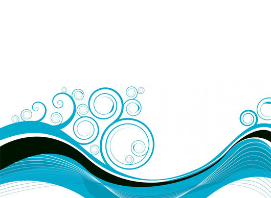 Swirl Wave Wall Decal