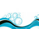 Swirl Wave Wall Decal