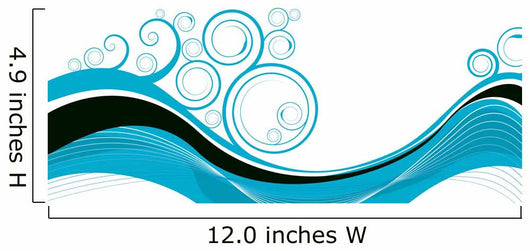 Swirl Wave Wall Decal