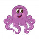 Octopus Coloring Book Vector