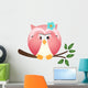 Owl With Both Wings in Wall Decal