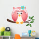 Owl With Both Wings in Wall Decal