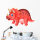 Cute dinosaur cartoon Wall Decal