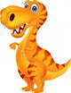 Dinosaur cartoon Wall Decal