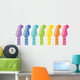 Rainbow Rocker Guitar Wall Decal