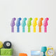 Rainbow Rocker Guitar Wall Decal