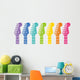 Rainbow Rocker Guitar Wall Decal