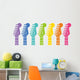 Rainbow Rocker Guitar Wall Decal