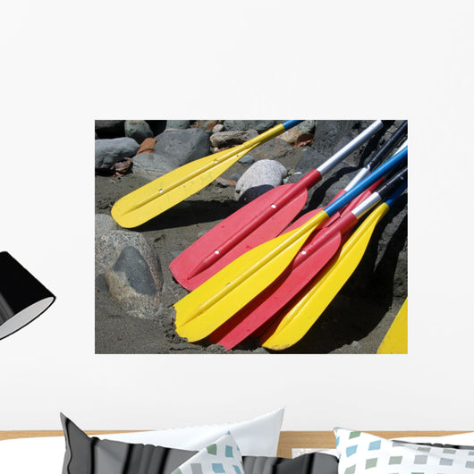 Rafting Paddles on the Hatuyaku River in Ecuador Wall Mural