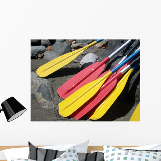 Rafting Paddles on the Hatuyaku River in Ecuador Wall Mural