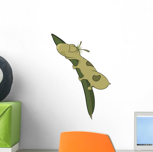 Sleeping Worm Wall Decal