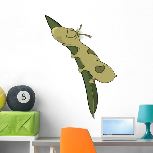 Sleeping Worm Wall Decal