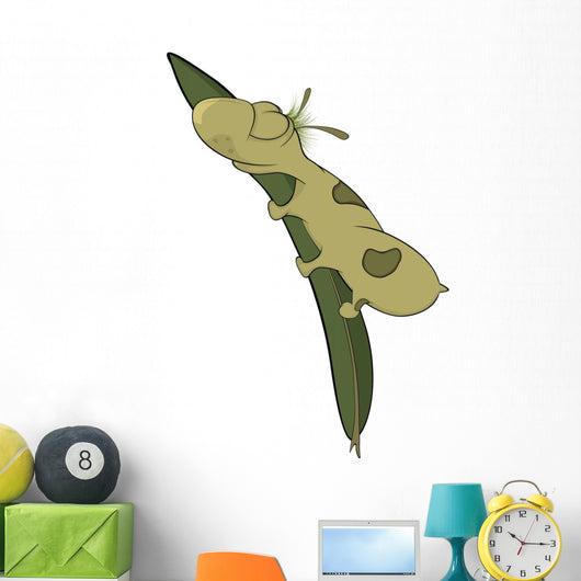 Sleeping Worm Wall Decal
