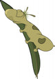 Sleeping Worm Wall Decal