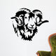 head of ram Wall Decal