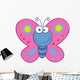 Smiling Butterfly Cartoon Character