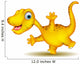 Cute Yellow Dinosaur Cartoon Wall Decal