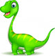 cute Cartoon dinosaur vector Wall Decal