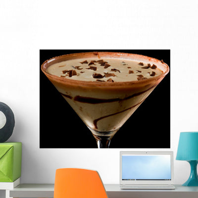 Chocolate Martini shown on a wall