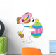Cute Puppy Easter Egg Wall Decal