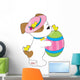 Cute Puppy Easter Egg Wall Decal