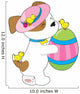 Cute Puppy Easter Egg Wall Decal