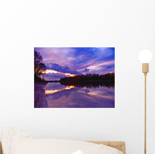 purple dusk Wall Mural