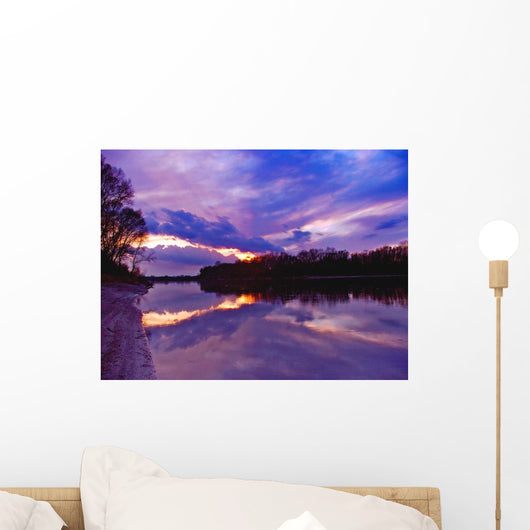 purple dusk Wall Mural