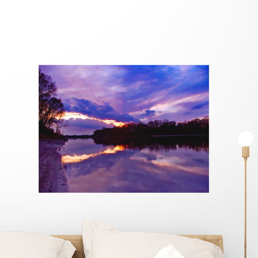 purple dusk Wall Mural