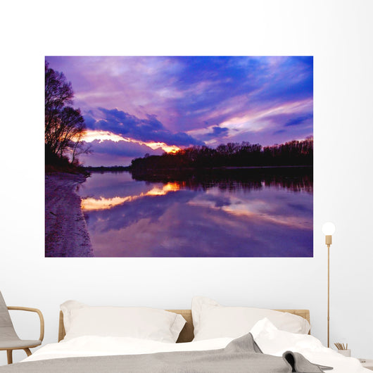 purple dusk Wall Mural