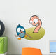 Bird and Worm Wall Decal