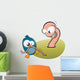 bird and worm Wall Decal