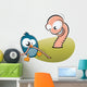 bird and worm Wall Decal