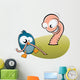 bird and worm Wall Decal