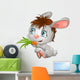 rabbit and carrot Wall Decal