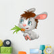 rabbit and carrot Wall Decal