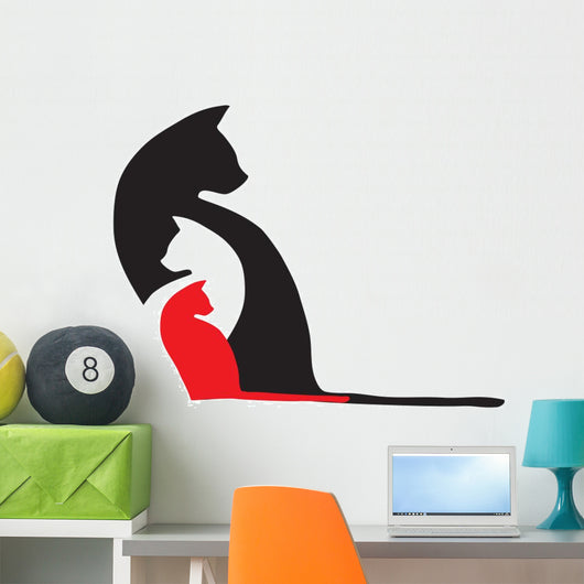 Three Cats Wall Decal