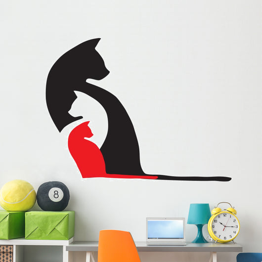 Three Cats Wall Decal
