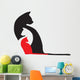 Three Cats Wall Decal