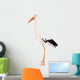 White Stork - Ciconia ciconia. Isolated on white. Wall Decal
