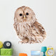 Ural Owl (Strix uralensis), isolated on white Wall Decal